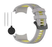 xhKJO Correas para Relojes para Garmin Instinct 3 Solar 45mm, Bandas Silicona Pulseras Reloj Bracelet Brazalete Bracelet Strap Pulseras de Repuesto para Garmin Instinct 3 Amoled 45mm (amarillo gris)