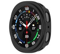 xhKJO Funda Silicona para Galaxy Watch 8 44mm Case, Sport Funda Caso Smartwatch, Flexible Protectora Cover, Funda Shell Case Protectora para Galaxy Watch 8 44mm Accesorios (Negro)