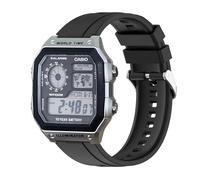 xhKJO Pulseras de Repuesto para Casio AE 1200 / W 218h / AE 1300 / F 91W/ W 218h / AQ S810W,Correas Reloj Silicona Bracelet Brazalete Strap para Casio W 219 / F 108WH/ AE 1000W /SGW 500H