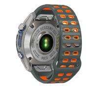 xhKJO Pulseras de Repuesto para Garmin Fenix 8 51mm / Enduro 3 /Garmin D2 Mach 1 Pro 51mm,Silicona Cierre Abatible Brazalete Strap para Garmin Tactix 7 /Fenix 7X Pro/Epix Pro 51mm (naranja gris)