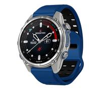 xhKJO Pulseras de Repuesto para Garmin Fenix 8 51mm / Enduro 3 /Garmin D2 Mach 1 Pro 51mm,Silicona Cierre Abatible Brazalete Strap para Garmin Tactix 7 /Fenix 7X Pro/Epix Pro 51mm (azul negro)