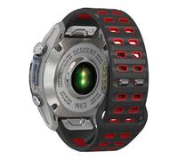 xhKJO Pulseras de Repuesto para Garmin Fenix 8 51mm / Enduro 3 /Garmin D2 Mach 1 Pro 51mm,Silicona Cierre Abatible Brazalete Strap para Garmin Tactix 7 /Fenix 7X Pro/Epix Pro 51mm (negro rojo)