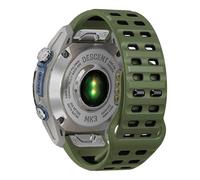 xhKJO Pulseras de Repuesto para Garmin Fenix 8 51mm / Enduro 3 /Garmin D2 Mach 1 Pro 51mm,Silicona Cierre Abatible Brazalete Strap para Garmin Tactix 7 /Fenix 7X Pro/Epix Pro 51mm (verde militar)