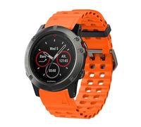 xhKJO Pulseras de Repuesto para Garmin Fenix 8 51mm /Garmin Enduro 3 /Garmin D2 Mach 1 Pro 51mm, Silicona Bracelet Brazalete Strap para Garmin Tactix 7 / Fenix 7X Pro/Epix Pro 51mm (naranja)