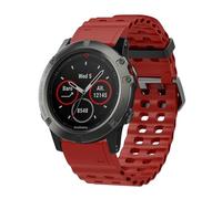 xhKJO Pulseras de Repuesto para Garmin Fenix 8 51mm /Garmin Enduro 3 /Garmin D2 Mach 1 Pro 51mm, Silicona Bracelet Brazalete Strap para Garmin Tactix 7 / Fenix 7X Pro/Epix Pro 51mm (rojo)