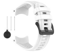 xhKJO Pulseras de Repuesto para Garmin Instinct 3 Solar 45mm Correas para Relojes, Bandas Silicona Pulseras Reloj Bracelet Brazalete Bracelet Strap para Garmin Instinct 3 Amoled 45mm (blanco)