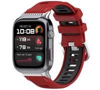 xhKJO Pulseras de Repuesto para Huawei Watch D2 Correas para Relojes, Silicona Bandas Cierre abatible Pulsera Reloj Bracelet Brazalete Strap Pulseras para Huawei Watch D2 (negro rojo)