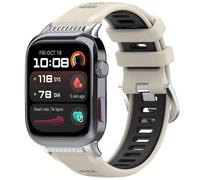 xhKJO Pulseras de Repuesto para Huawei Watch D2 Correas para Relojes, Silicona Bandas Cierre abatible Pulsera Reloj Bracelet Brazalete Strap Pulseras para Huawei Watch D2 (negro beige)