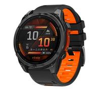 xhKJO Pulseras de Repuesto para Suunto Run, Bandas Cierre abatible Silicona Correas para Relojes Bracelet Brazalete Strap para Suunto Race/Race S/Ocean / 9 Peak / 9 Peak Pro (naranja negra)