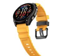 xhKJO Pulseras de Repuesto para Suunto Run Correas para Relojes, Bandas Cierre abatible Silicona Pulseras Bracelet Brazalete Strap para Suunto Race/Race S/Ocean / 9 Peak / 9 Peak Pro (amarillo)