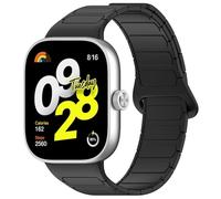 xhKJO Pulseras de Repuesto para Xiaomi Redmi Watch 5 /Xiaomi Redmi Watch 5 eSIM,Silicona Bandas Correas para Relojes Cierre Abatible Bracelet Brazalete Strap para Xiaomi Redmi Watch 4 (negro)