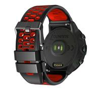 xhKJO Pulseras para Coros Apex 4 46mm Correas para Relojes, Bandas Correas Silicona Reloj Bracelet Brazalete Strap Silicona Pulseras de Repuesto para Coros Nomad Watch Accesorios (negro rojo)