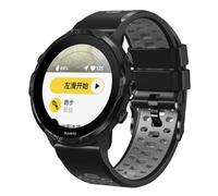 xhKJO Pulseras para Coros Apex 4 46mm Correas para Relojes, Bandas Correas Silicona Reloj Bracelet Brazalete Strap Silicona Pulseras de Repuesto para Coros Nomad Watch Accesorios (negro gris)
