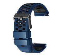 xhKJO Pulseras para Coros Apex 4 46mm Correas para Relojes, Bandas Correas Silicona Reloj Bracelet Brazalete Strap Silicona Pulseras de Repuesto para Coros Nomad Watch Accesorios (azul negro)