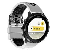 xhKJO Pulseras para Coros Apex 4 46mm Correas para Relojes, Bandas Correas Silicona Reloj Bracelet Brazalete Strap Silicona Pulseras de Repuesto para Coros Nomad Watch Accesorios (blanco negro)