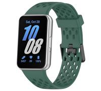 xhKJO Pulseras para Galaxy Fit 3 SM-R390,Correas de Reloj,Pulseras de Repuesto Bandas Correa Watchbands Silicona Bracelet Recambio Brazalete Strap para Samsung Galaxy Fit 3 SM-R390 (verde oscuro)