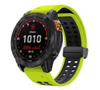 xhKJO Pulseras para Garmin Fenix 8 43MM / Descent MK3i 43mm / MK3 43mm Strap,20mm Correas para Relojes,Silicona Bracciale Brazalete Strap para Garmin Fenix 7S Pro/Epix Pro 42mm (limon negro)