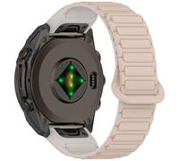 xhKJO Pulseras para Garmin Fenix 8 51mm /Garmin Enduro 3 /D2 Mach 1 Pro 51mm Strap,Silicona Cierre Abatible Bracciale Correa Brazalete para Garmin Tactix 7 /Fenix 7X Pro/Epix Pro 51mm (pink beige)