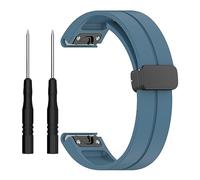 xhKJO Pulseras para Garmin Fenix 8 51mm /Garmin Enduro 3 /Garmin D2 Mach 1 Pro 51mm,Pulseras de Repuesto,Silicona Bracelet Brazalete Strap para Garmin Tactix 7 / Fenix 7X Pro/Epix Pro 51mm (azul)