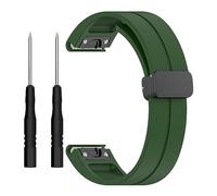 xhKJO Pulseras para Garmin Fenix 8 51mm /Garmin Enduro 3 /Garmin D2 Mach 1 Pro 51mm,Pulseras de Repuesto,Silicona Bracelet Brazalete Strap para Garmin Tactix 7 / Fenix 7X Pro/Epix Pro 51mm (verde)