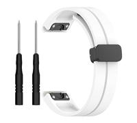 xhKJO Pulseras para Garmin Fenix 8 51mm /Garmin Enduro 3 /Garmin D2 Mach 1 Pro 51mm,Pulseras de Repuesto,Silicona Bracelet Brazalete Strap para Garmin Tactix 7 / Fenix 7X Pro/Epix Pro 51mm (blanco)