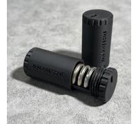 XHM Awesome CR2032 - Soporte de batería 2 unidades, 6 colores opcionales, funda biodegradable ecológica con capacidad para 6 baterías, cierre a presión resistente al agua para viajes y uso diario