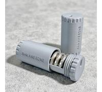 XHM Awesome CR2032 - Soporte de batería 2 unidades, 6 colores opcionales, funda biodegradable ecológica con capacidad para 6 baterías, cierre a presión resistente al agua para viajes y uso diario