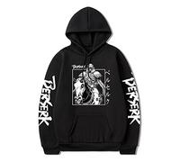 xhomeshop Anime Berserk Guts Hoodies The Black Swordsman Pullover Guts Cosplay Sudaderas Berserk Guts Jumper