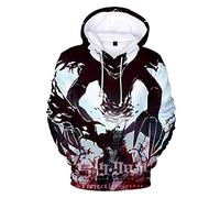 xhomeshop Hombres Mujeres Sudadera con Capucha de Black Clover Asta 3D Sudadera de Dibujos Animados Otoño Invierno Harajuku Casual Jersey de Manga Larga