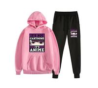 xhomeshop Komi Can’t Communicate Sudadera con Capucha Pantalones Conjuntos Anime Impreso Jogging Pantalones Trajes Komi Shoko Cosplay Dos Piezas Conjunto para Unisex
