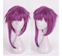 XHSDOZD Peluca Cosplay Anime，Peluca A3 Homare Arisugawa，Purple Short Peluca Cosplay,con Red de Peluca Gratis,Halloween Hair,para Cosplay de Fiesta diari