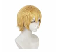 XHSDOZD Peluca Cosplay Anime,Peluca Fire Force Arthur Boyle,Short Golden Peluca Cosplay,con Red de Peluca Gratis,Halloween Hair,para Cosplay de Fiesta diari(Color:Style 1)