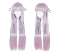 XHSDOZD Peluca Cosplay Anime，Peluca K Project Neko，Pink Long Peluca Cosplay,con Red de Peluca Gratis,Halloween Hair,para Cosplay de Fiesta diari(Color:Rosa Claro)