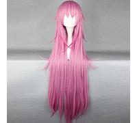 XHSDOZD Peluca Cosplay Anime，Peluca K Project Neko，Pink Long Peluca Cosplay,con Red de Peluca Gratis,Halloween Hair,para Cosplay de Fiesta diari(Color:Rosa)