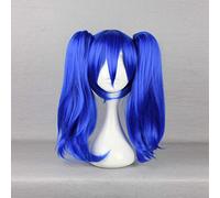 XHSDOZD Peluca Cosplay Anime,Peluca Kagerou Project Takane Enomoto,Two Ponytail Blue Peluca Cosplay,con Red de Peluca Gratis,Halloween Hair,para Cosplay de Fiesta diari(Color:Style 2)