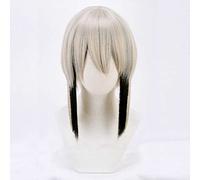 XHSDOZD Peluca Cosplay Anime，Peluca Touken Ranbu Online Hyuuga Masamune，Gradient Short Peluca Cosplay,con Red de Peluca Gratis,Halloween Hair,para Cosplay de Fiesta diari