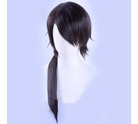 XHSDOZD Peluca Cosplay Anime,Peluca Touken Ranbu Online Kashuu Kiyomitsu,Dark Brown Long Peluca Cosplay,con Red de Peluca Gratis,Halloween Hair,para Cosplay de Fiesta diari
