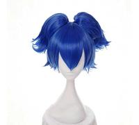 XHSDOZD Peluca Cosplay Anime，Peluca Touken Ranbu Online Sayo Samonji，Blue Peluca Cosplay,con Red de Peluca Gratis,Halloween Hair,para Cosplay de Fiesta diari