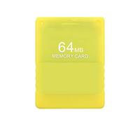 XHSESA Tarjeta de memoria profesional de 64 MB con función FMCB para accesorios de consola de juegos PS2 (amarillo)