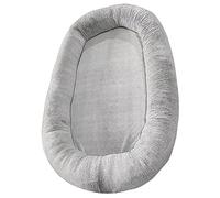 XHSMYXGS Cama para perro humano, silla de salón para dormitorio, silla perezosa, para adultos y mascotas, alfombrilla de dormir lavable, funda extraíble, tamaño grande, color gris claro, 5XL
