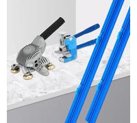 XHSMYXGS Cortador de Azulejos Manual, Herramienta para Cortar Azulejos, hasta 87 Pulgadas, Cortador Azulejos Cerámica con Hoja de Carburo de Tungsteno, Mandíbulas Segmentadas y Guía Modular (2.3m)