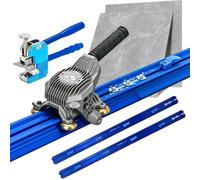 XHSMYXGS Cortador de Azulejos Manual para Azulejos Cerámicos Grandes de hasta 87 Pulgadas, Cortador de Azulejos con Hoja de Carburo de Tungsteno, Mandíbulas Segmentadas y Guía Modular (3.8m)