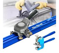 XHSMYXGS Cortadora de Azulejos Manual con Ruedas de Corte de Carburo, Patas Antideslizantes, Rieles Dobles de Aluminio Ensamblables y Alicates para Azulejos (2.2M)