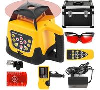 XHSMYXGS Kit de Nivel láser rotativo autonivelante con Receptor y Soporte para Detector para alineación precisa en construcción, para paisajistas, contratistas y topógrafos (Livellolaserrosso)