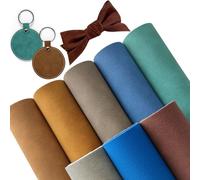 XHT Juego de 8 Sábanas de Piel Sintética de Ante Suave para Manualidades, 21 x 30 cm