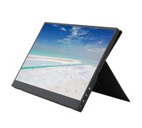 XHTLLO Monitor Portátil De 15,6 Pulgadas, Pantalla Para Juegos De Computadora USB Y Extensor De Pantalla Para Computadora Portátil Con Cubierta De Cuero De PU, Imágenes HD Para El Hogar, Viajes, Ofici
