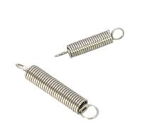 Xhuan- Muelles de Presión Wire Diameter 1.2mm Outer Diameter 10mm 12mm Stainless Steel With Hook Extension Spring Length 30mm To 100mm, 2pcs Robusto multiusos(1.2x12x90 2pcs)