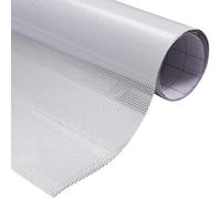 XhuangTech Película de privacidad unidireccional para ventana, película de vinilo perforada para ventana, película de privacidad autoadhesiva de malla perforada para automóvil y hogar (blanco, 30 cm x