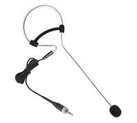 XHXJCYS Micrófono de condensador para colgar sobre la oreja, compatible con el sistema de transmisor inalámbrico Sennheiser con tapón de rosca hembra de 3,5 mm