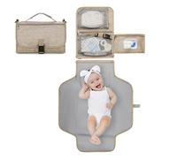 xHygienic Protection: Shield your kid with our Portable Changing Pad made from odorless Oxford cloth material. Its waterproof fabric ensures cleanliness and it's easy to change diapers anytime and any